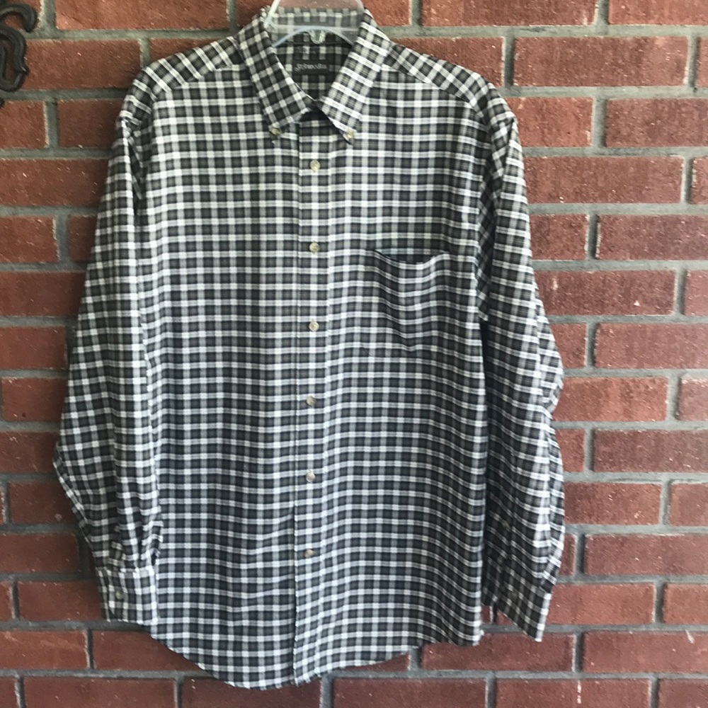 St. John’s Bay plaid-Iron free -medium shirt
